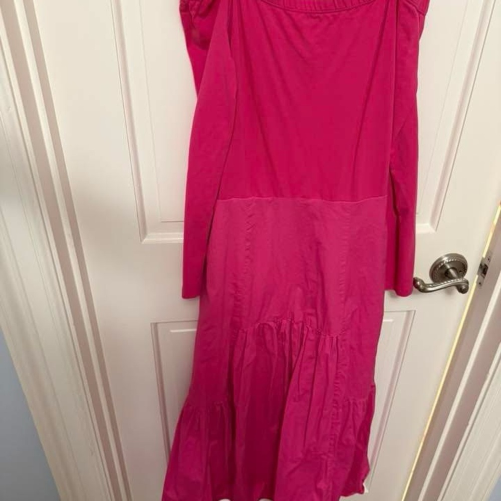 Tuckernuck + Cameron Eubanks Wimberly off the shoulder Pink Midi Dress
